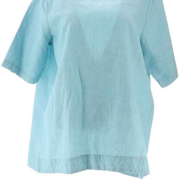 NWT MARTHA STEWART ZIPPER SHOULDER BLOUSE LARGE - Picture 4 of 11